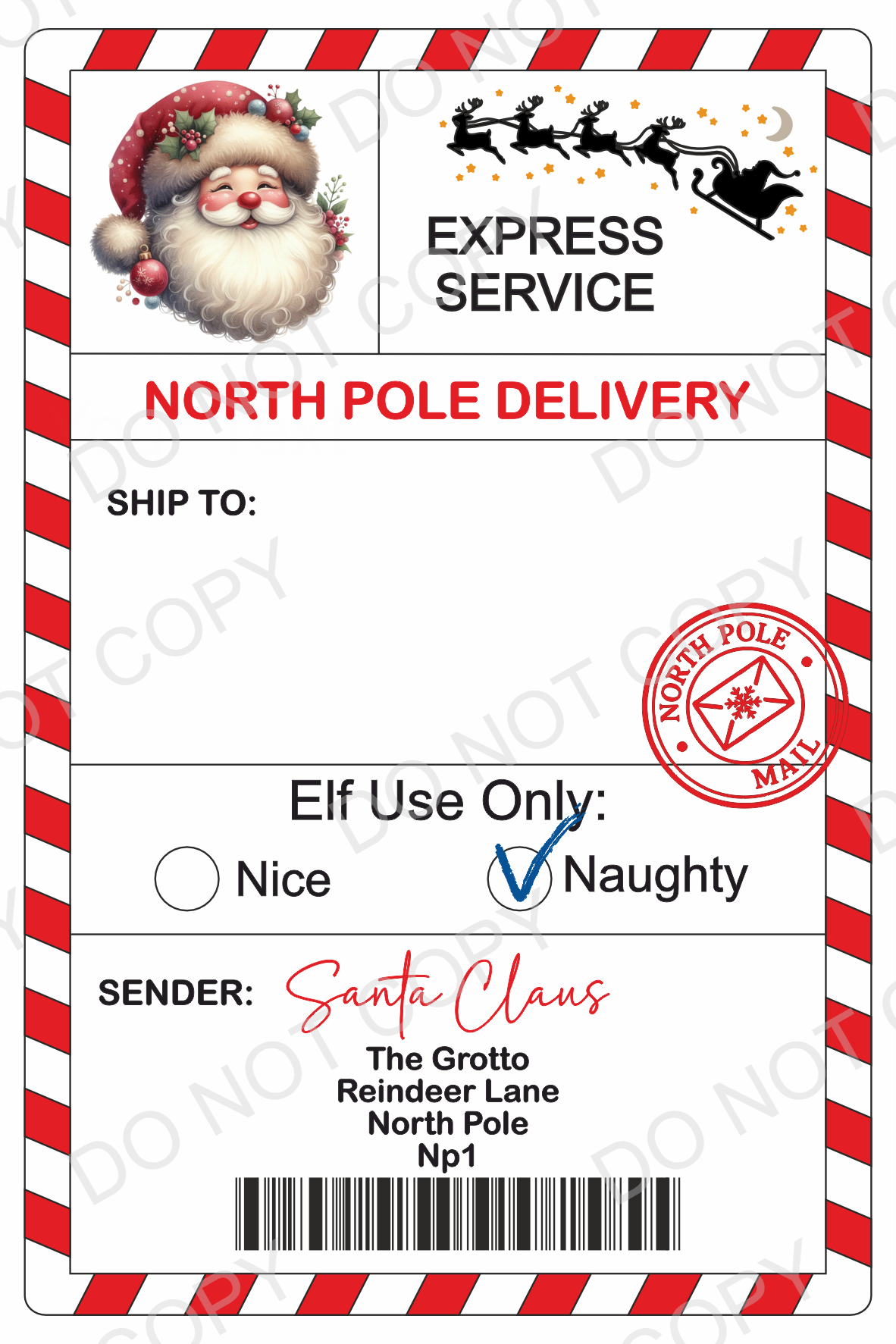 Santa Labels - Digital Download Only