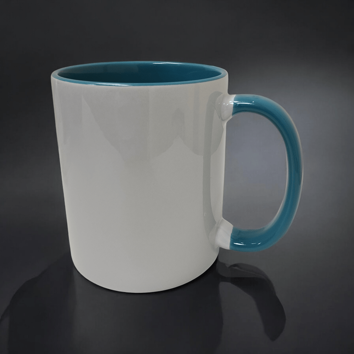 11oz Coloured Inner & Handle Ceramic Mug & Smash Proof Box - Mackie Direct