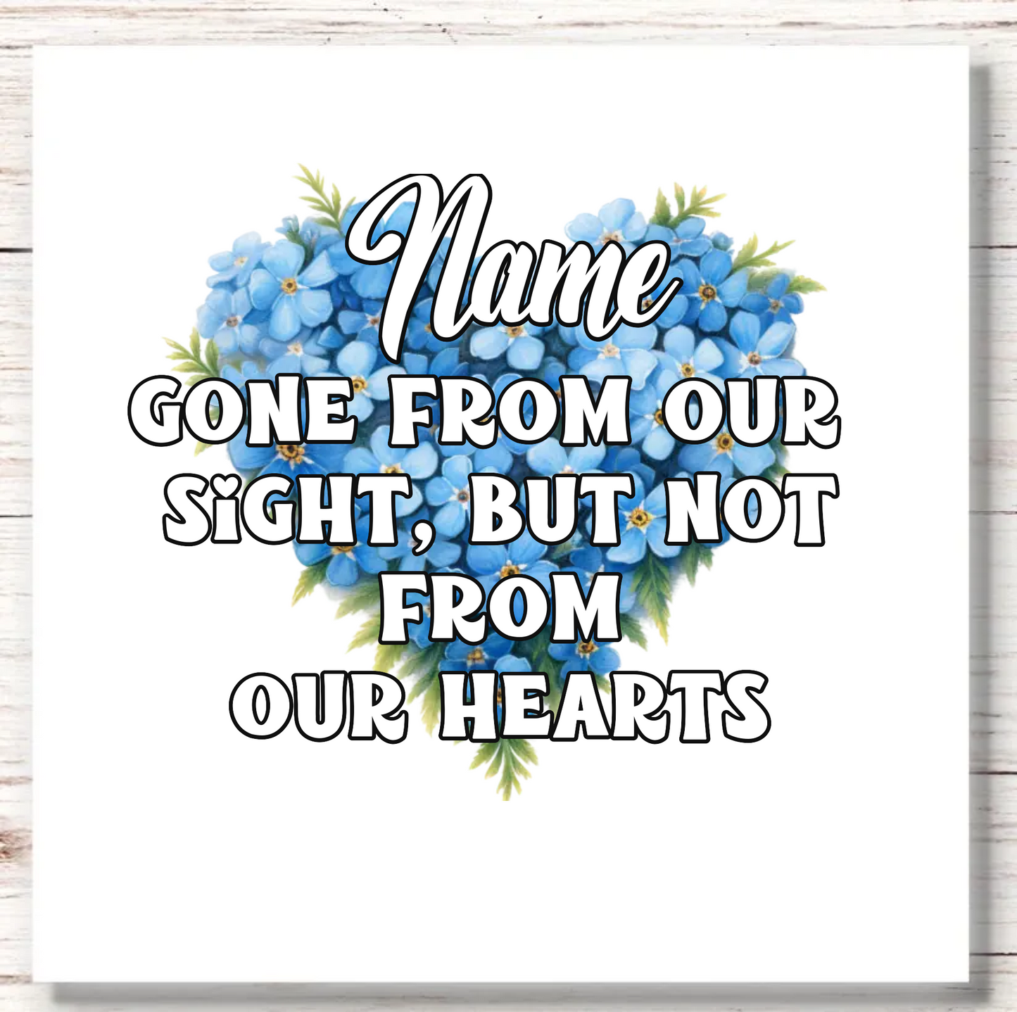 UVDTF Forget me not Floral Heart