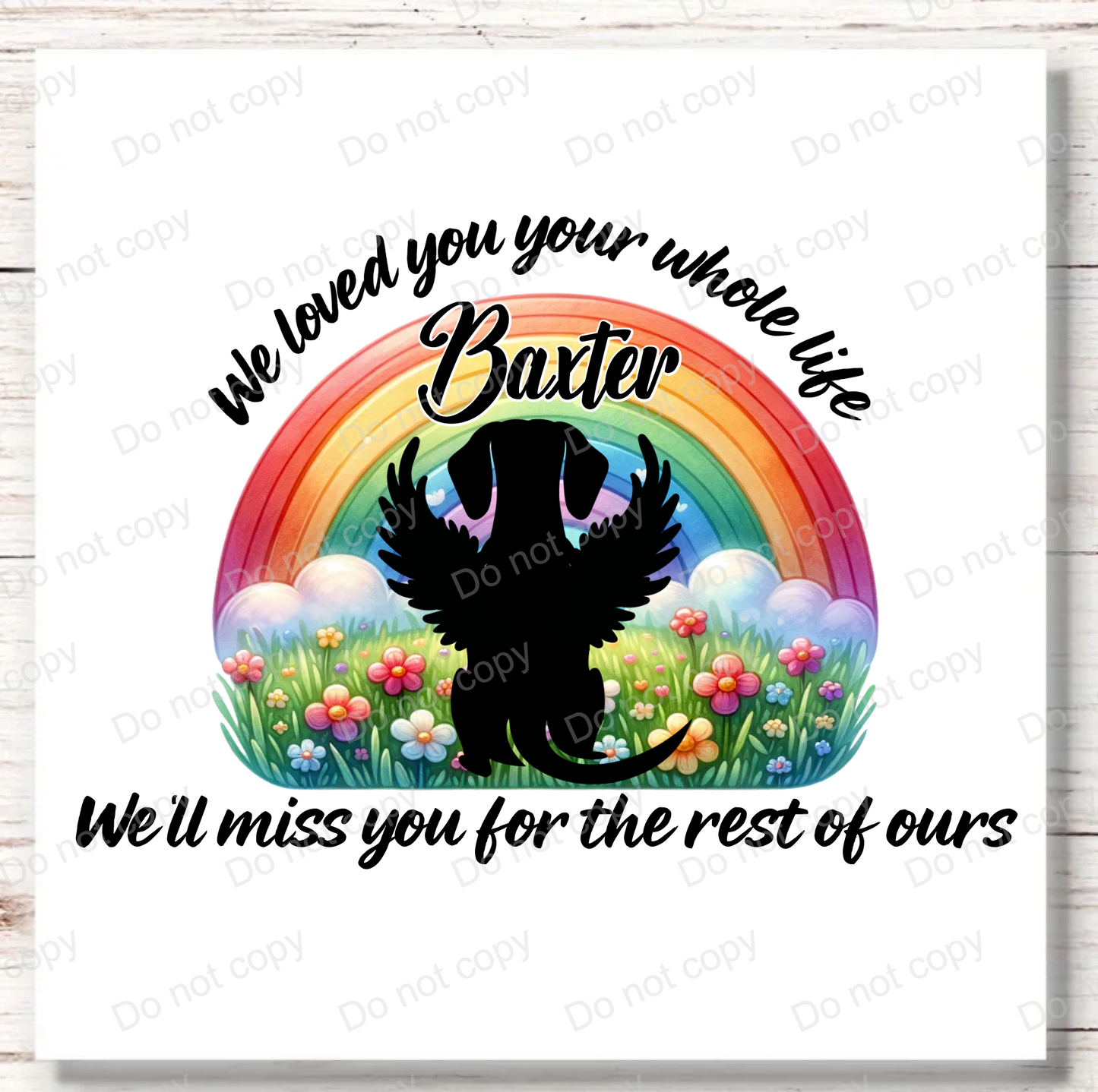 UVDTF Rainbow Bridge, Pet memorial