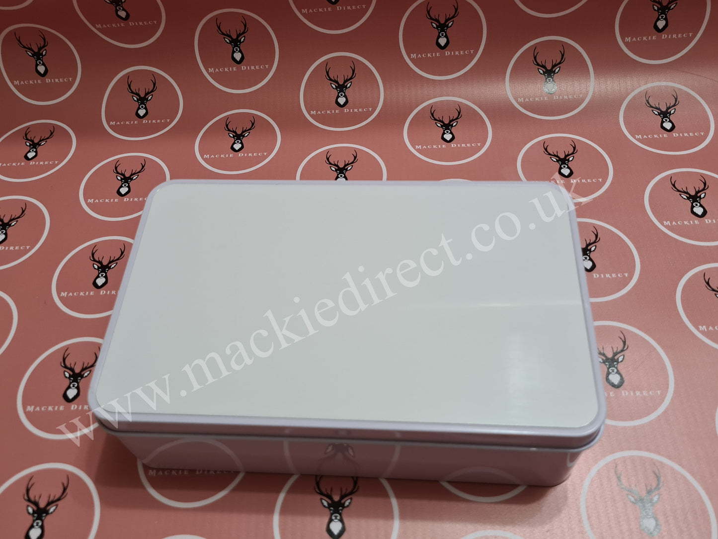 Practice/Seconds White Rectangle Tin with Sublimation Panel