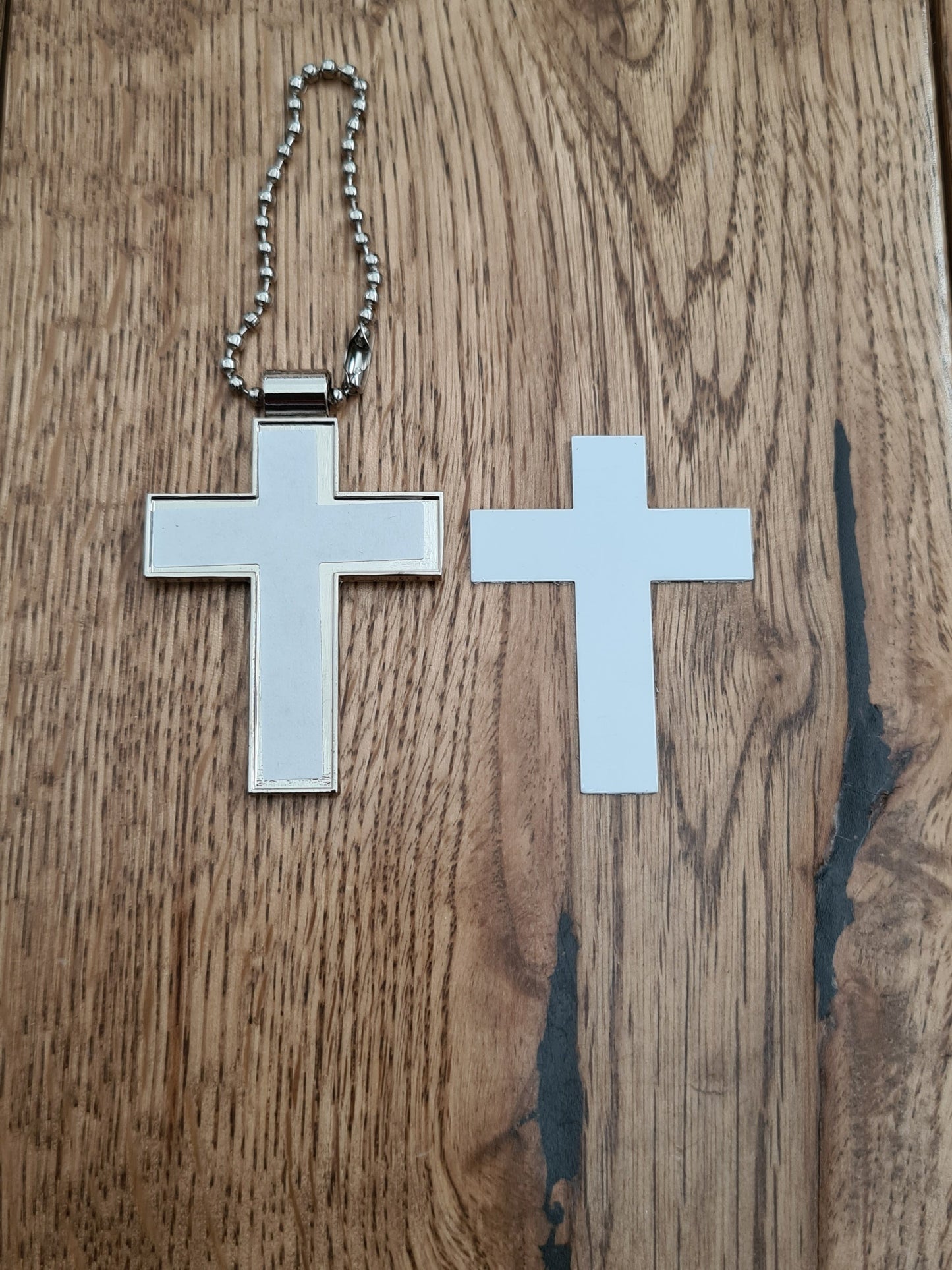 Sublimation Metal Cross Car Charm