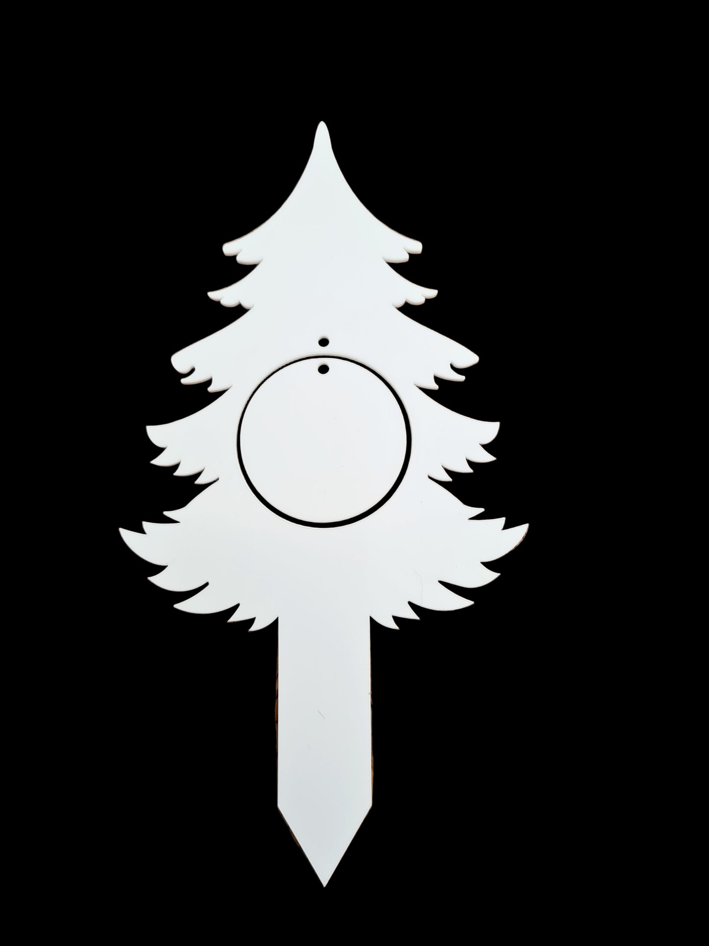 Acrylic Christmas Tree Bauble Grave Marker-Mackie Direct
