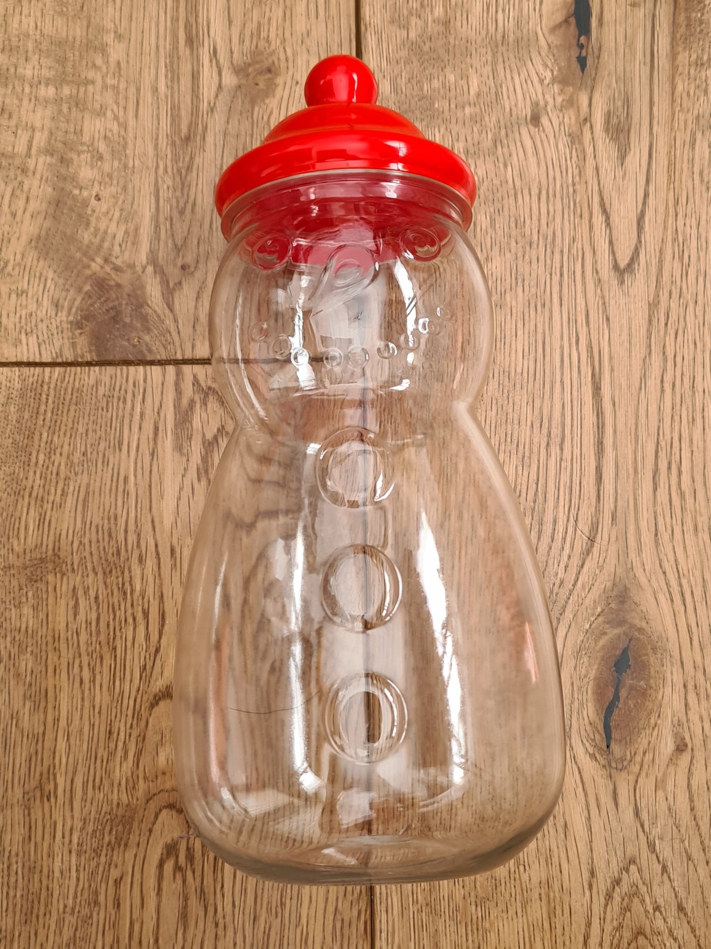 Snowman Plastic Sweet Jar-Mackie Direct