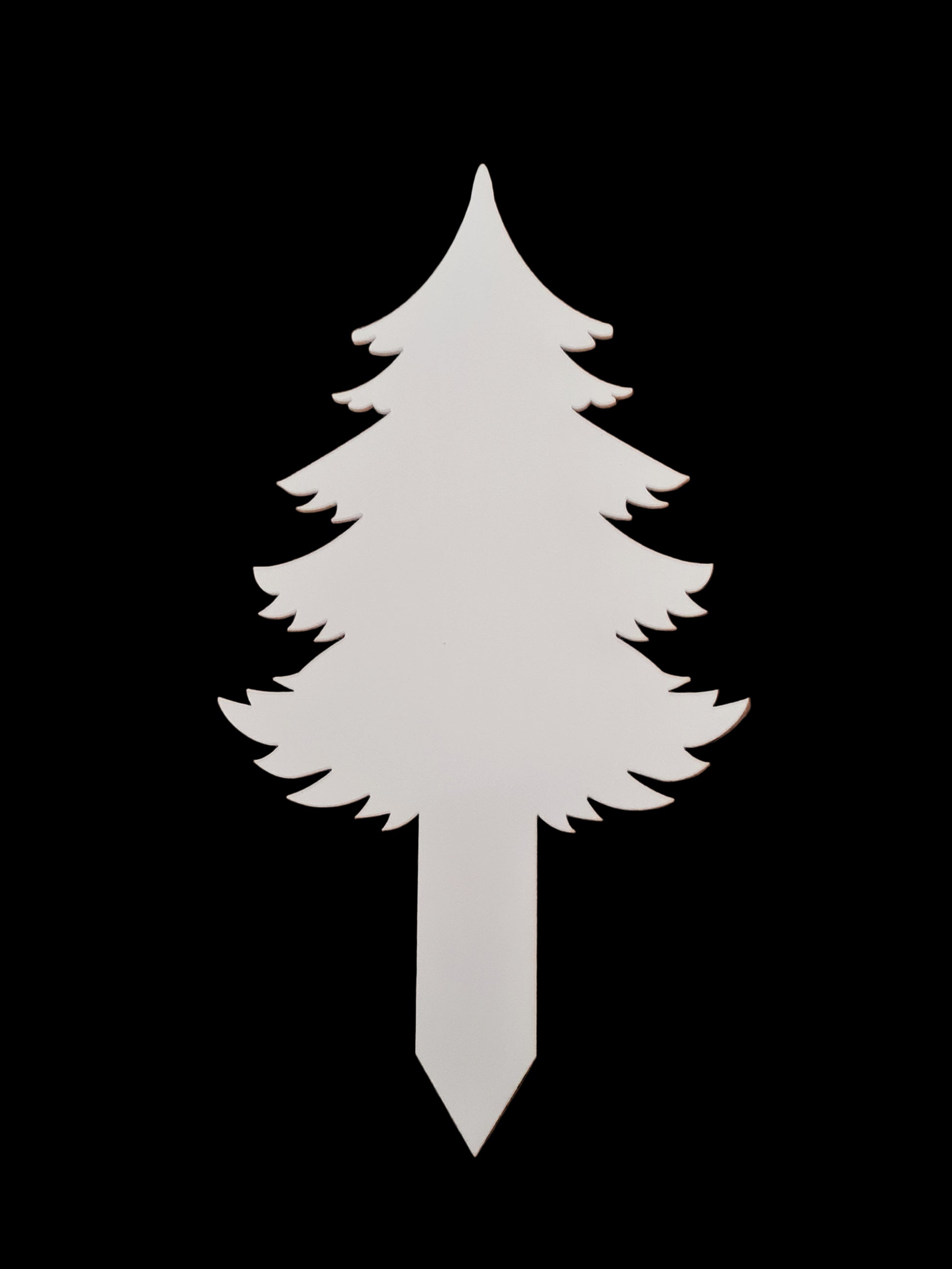 Acrylic One Piece Christmas Tree Grave Marker-Mackie Direct