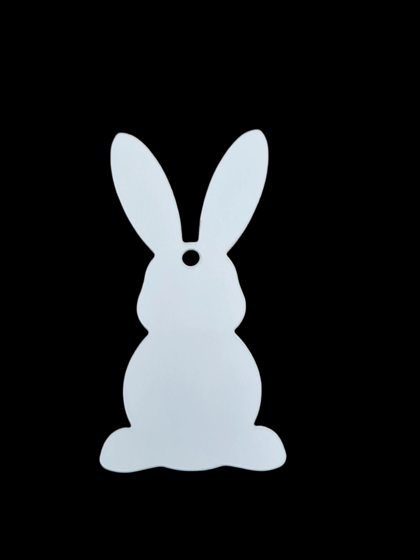 Sublimation Coated Acrylic Easter Bunny Shaped Tag - Mackie Direct