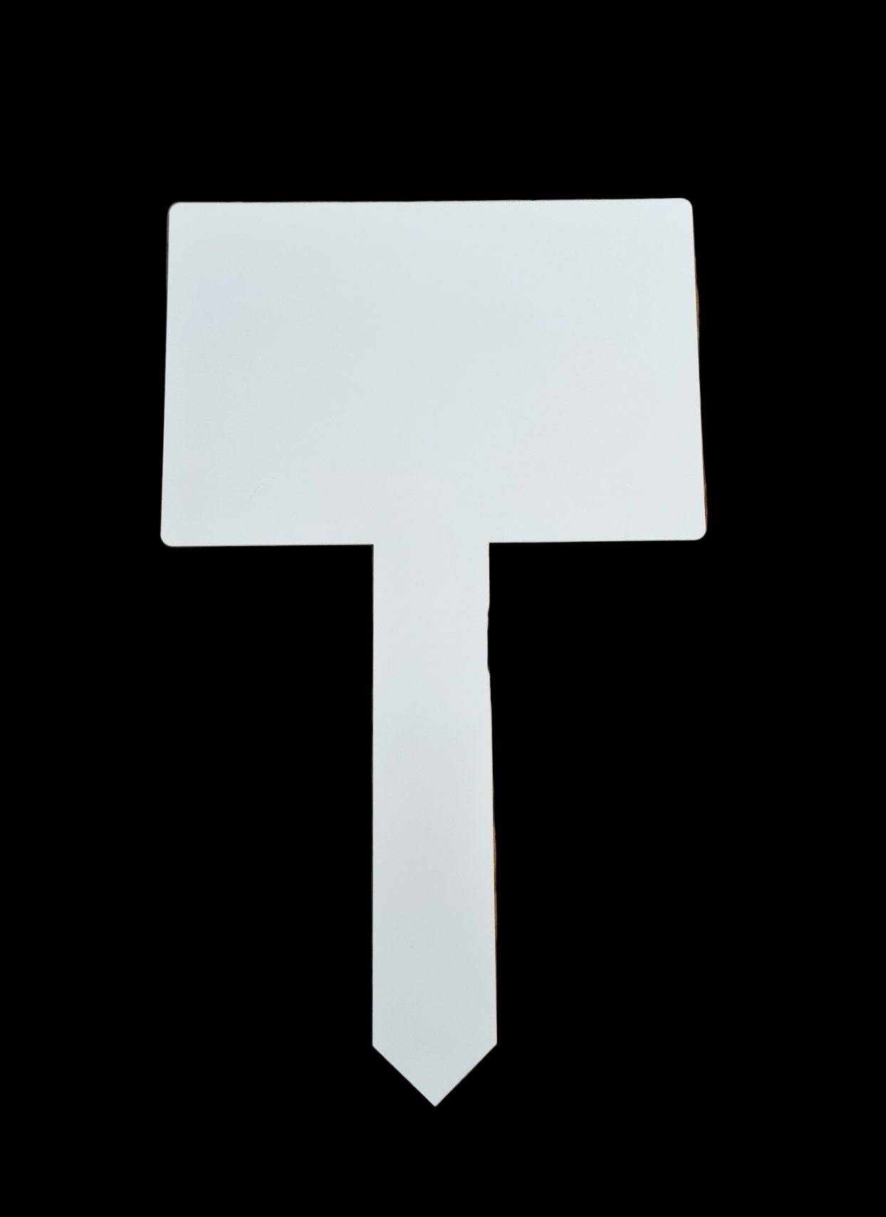 Large Rectangle Acrylic Grave Marker / Caravan Pitch Stake - Mackie Direct