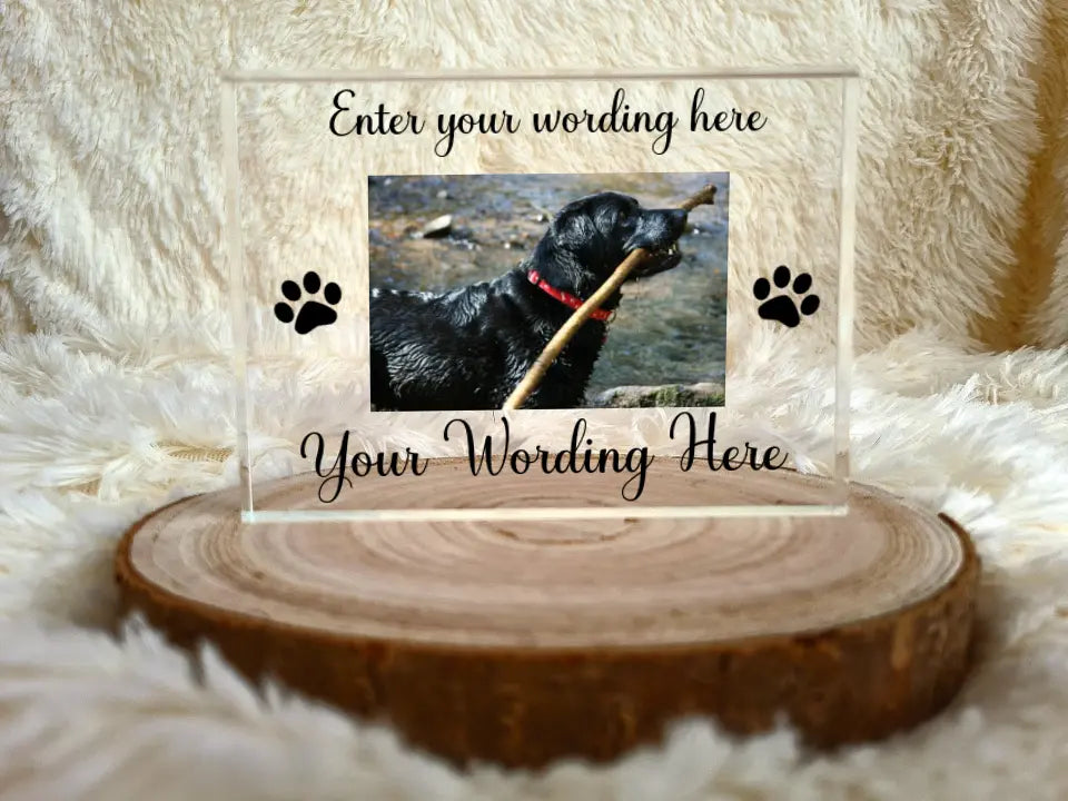 UV Printed Rectangle Pet Photo Block