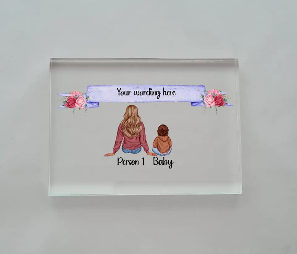 UV Printed Freestanding Rectangle Mothers Day Acrylic Sign