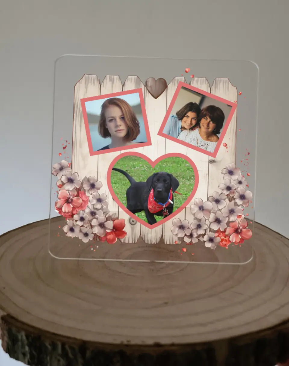 UV Printed Square Photo Stand - Mackie Direct