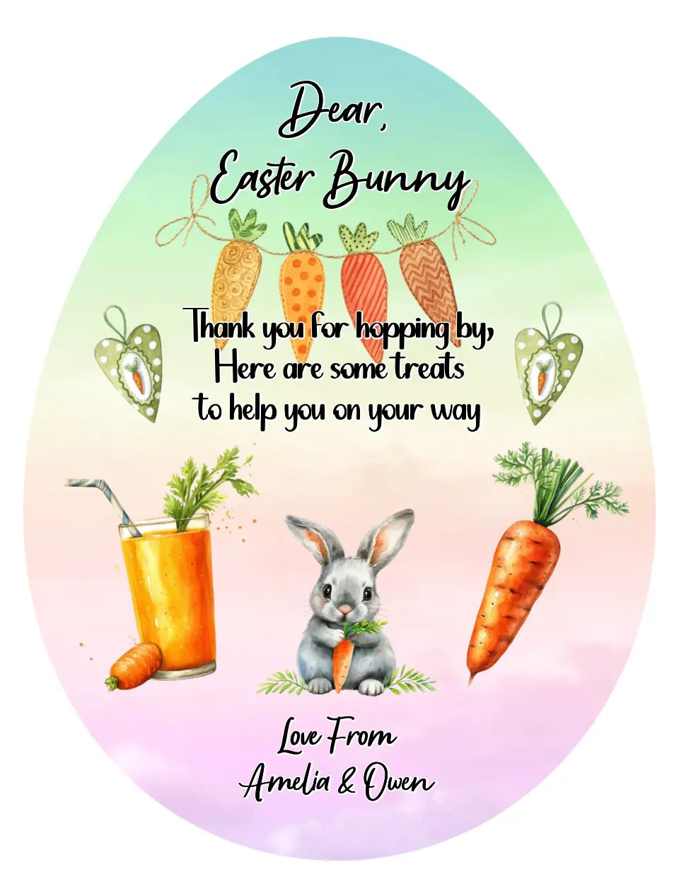 Easter Egg Treat Board Sublimation Print