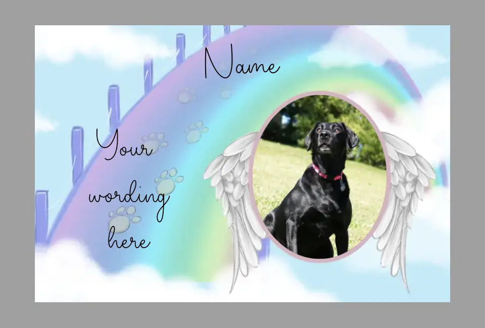 Grave Marker / Stake Sublimation Print - Pet