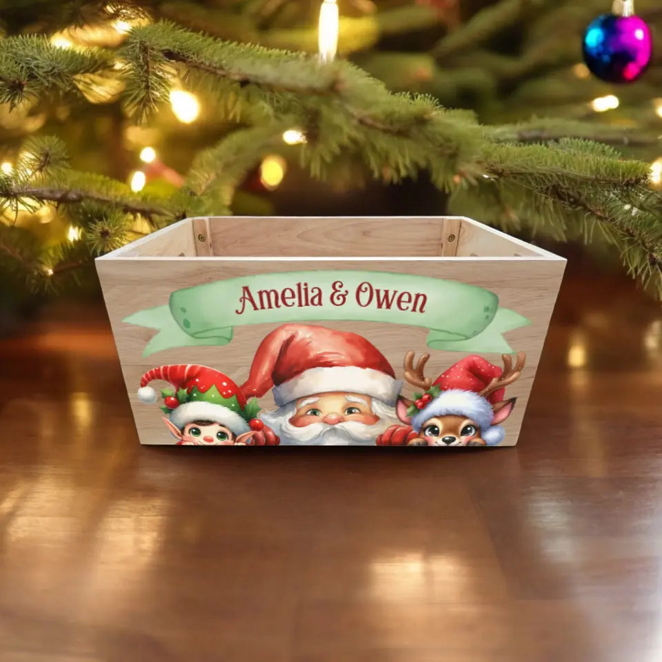 UV Printed Christmas Crate - Design 1 - Mackie Direct