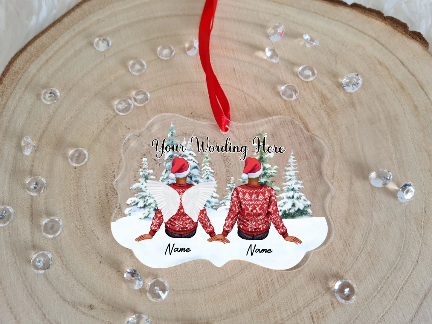 UV Printed Memorial Bauble