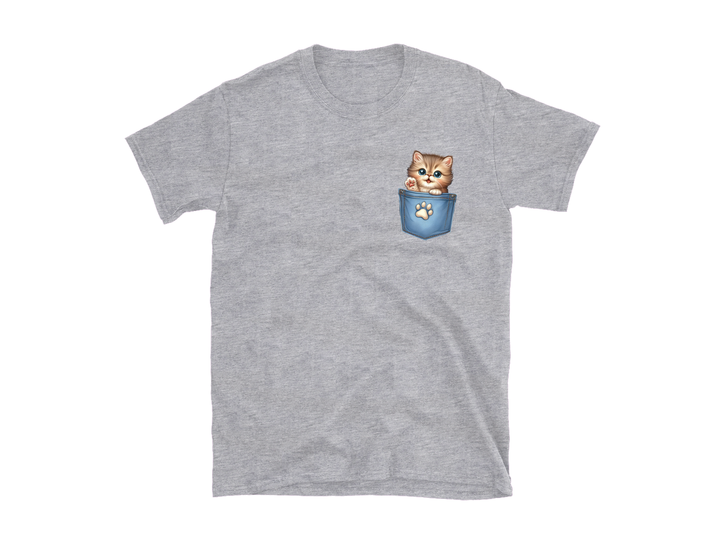 DTF Cat in a Pocket Transfer - Mackie Direct