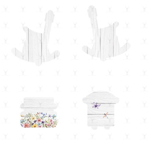 Heart Double Chair Stand Design 3 - Digital Download only