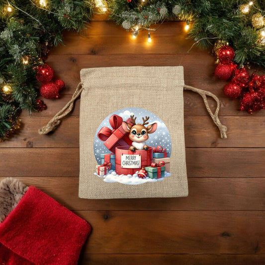 DTF Reindeer Present - Mackie Direct