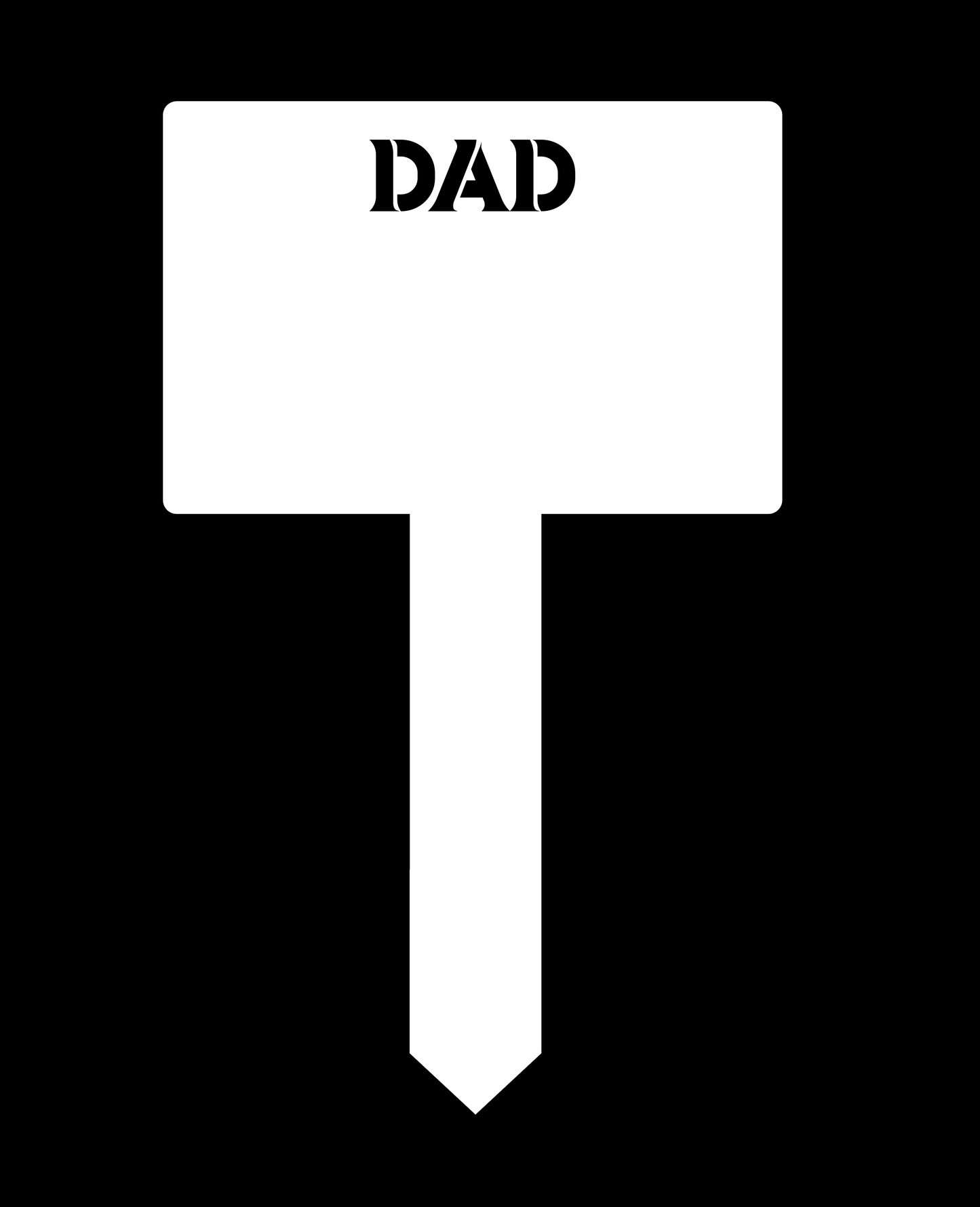 Relative Acrylic Grave Marker - Mackie Direct