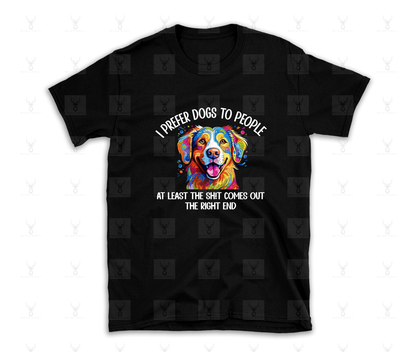 DTF I prefer dogs to people Transfer