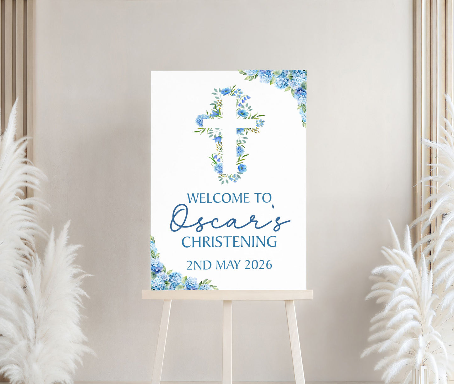 Holy Communion/Baptism/Christening Printed Board Welcome Sign - Mackie Direct