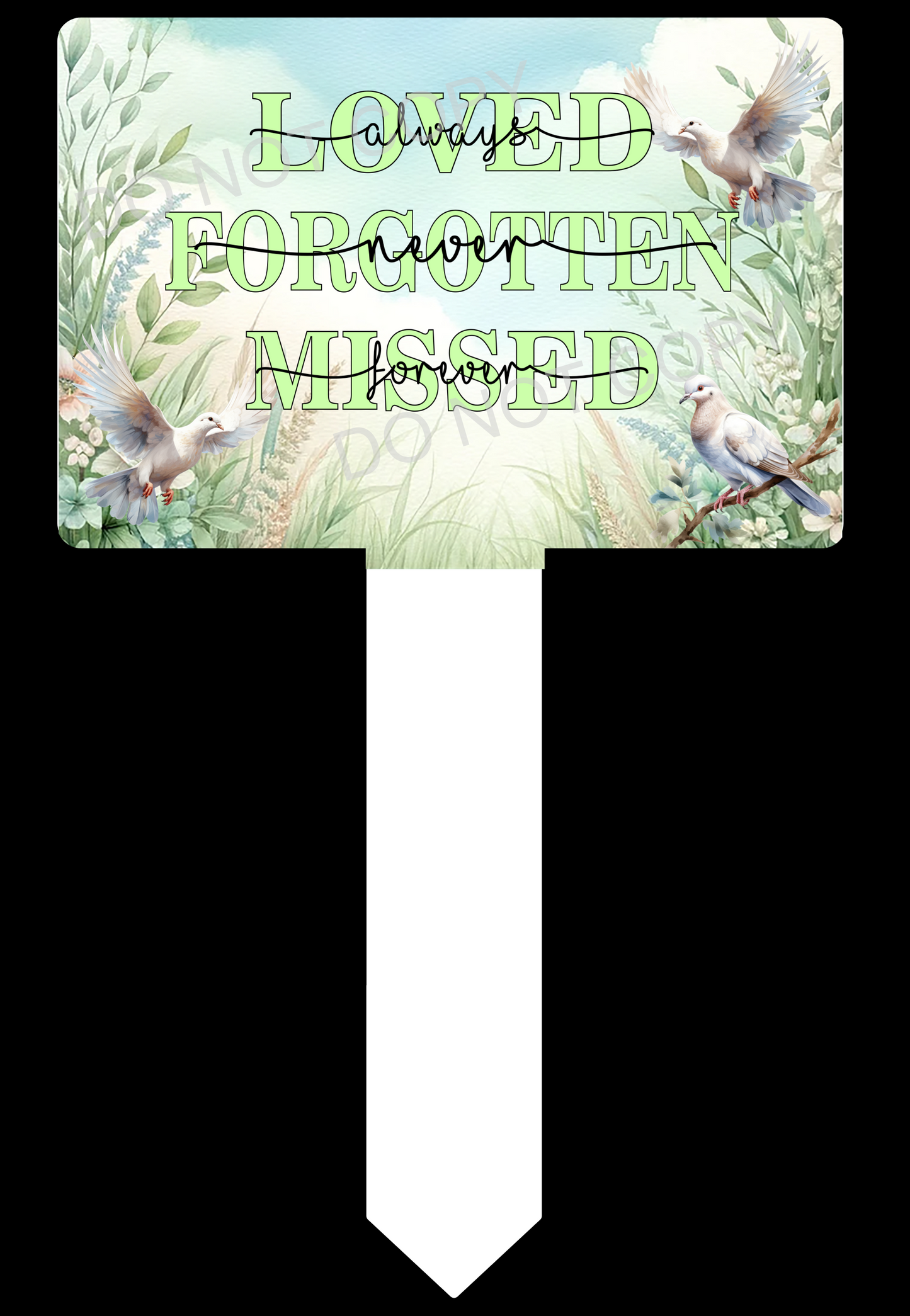 Rectangle Grave Marker sublimation print