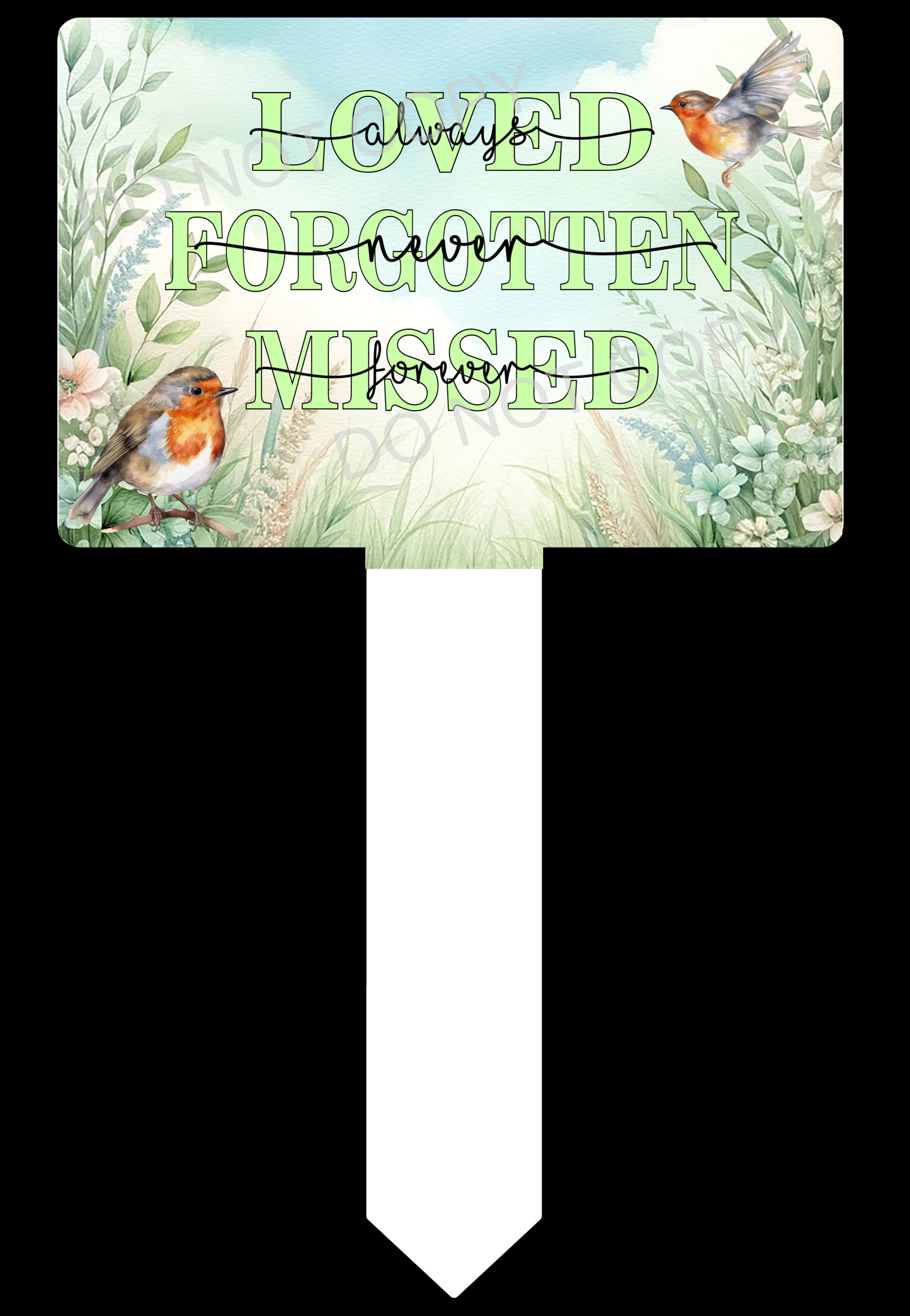 Rectangle Grave Marker sublimation print