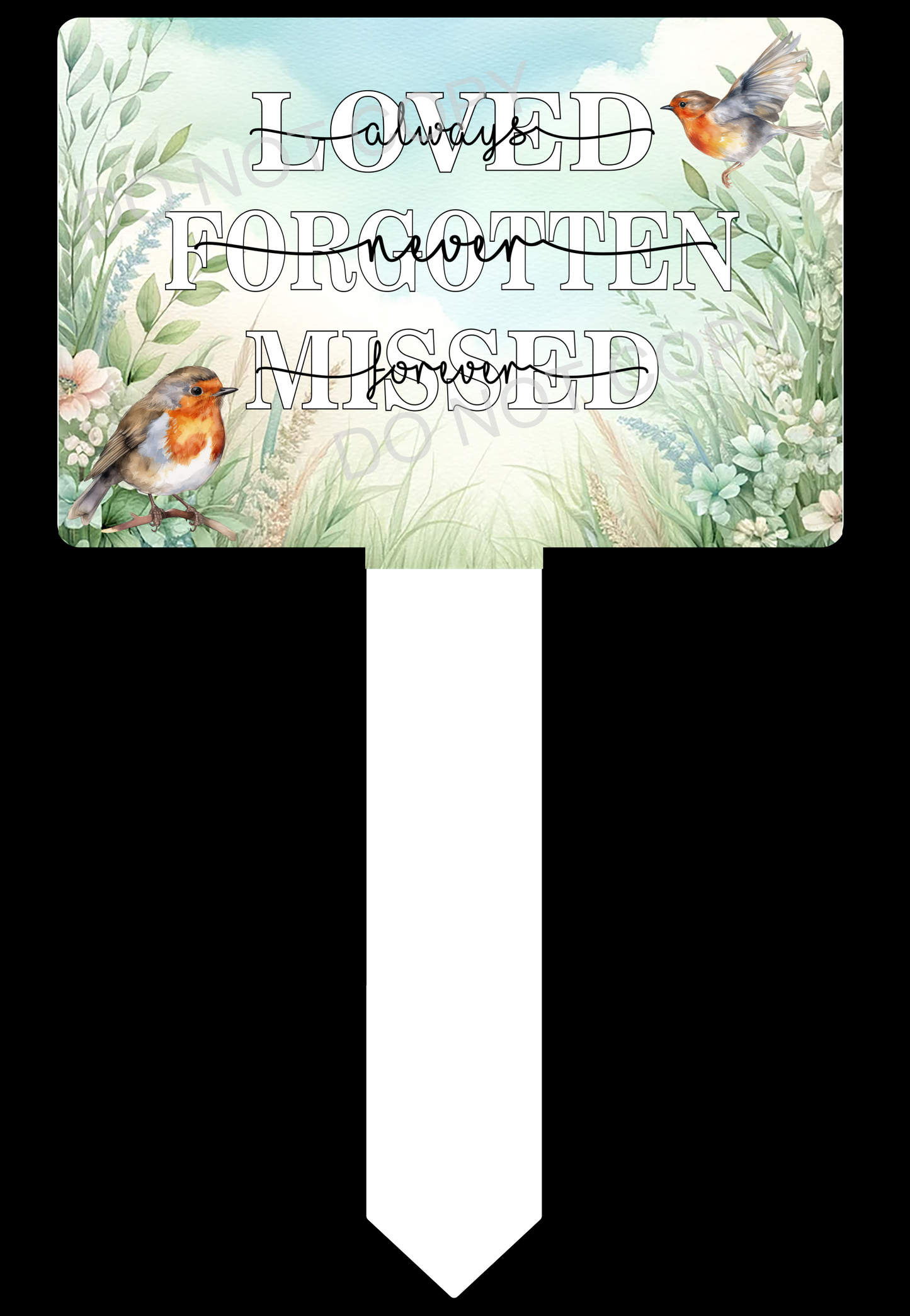 Rectangle Grave Marker sublimation print
