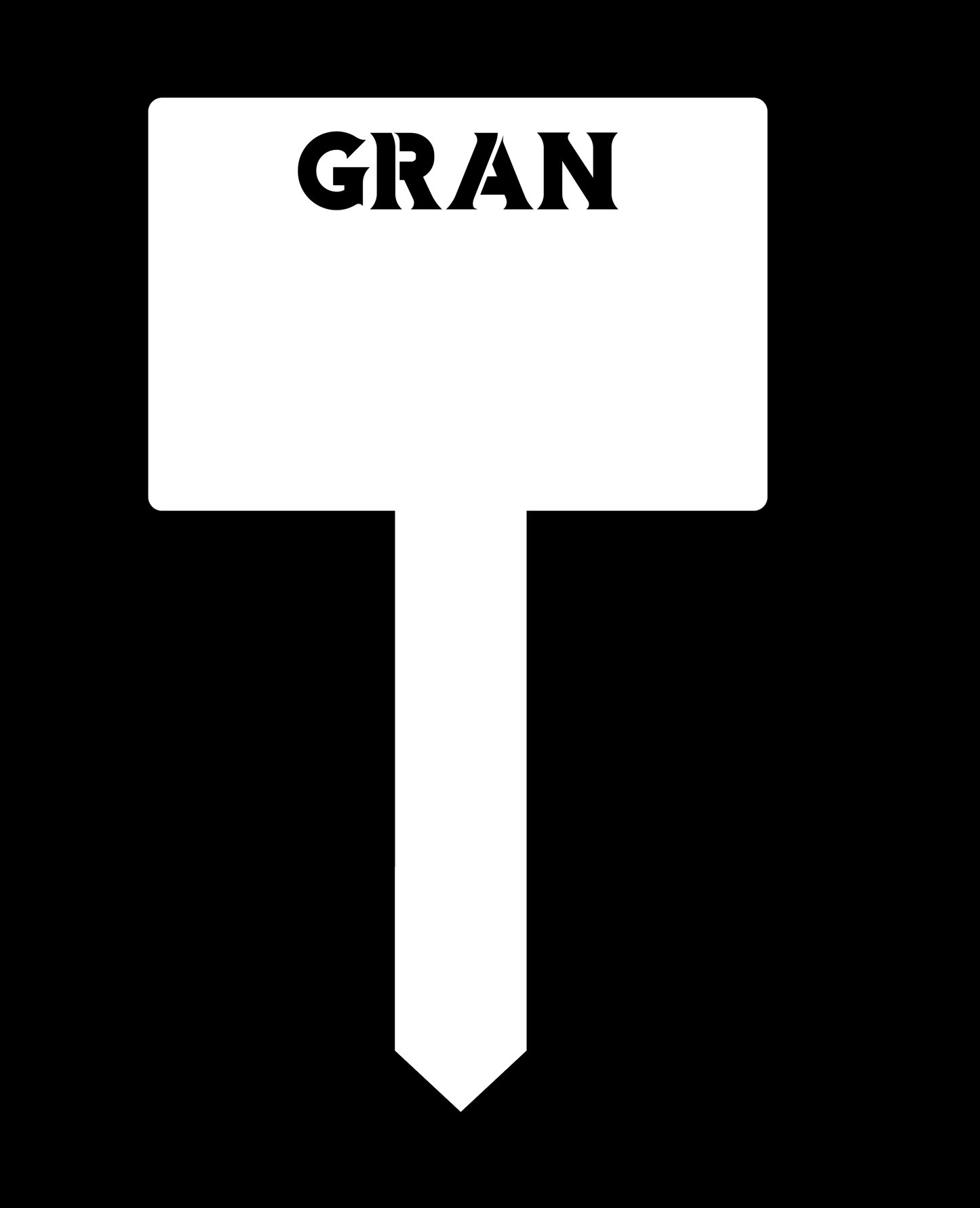 Relative Acrylic Grave Marker - Mackie Direct