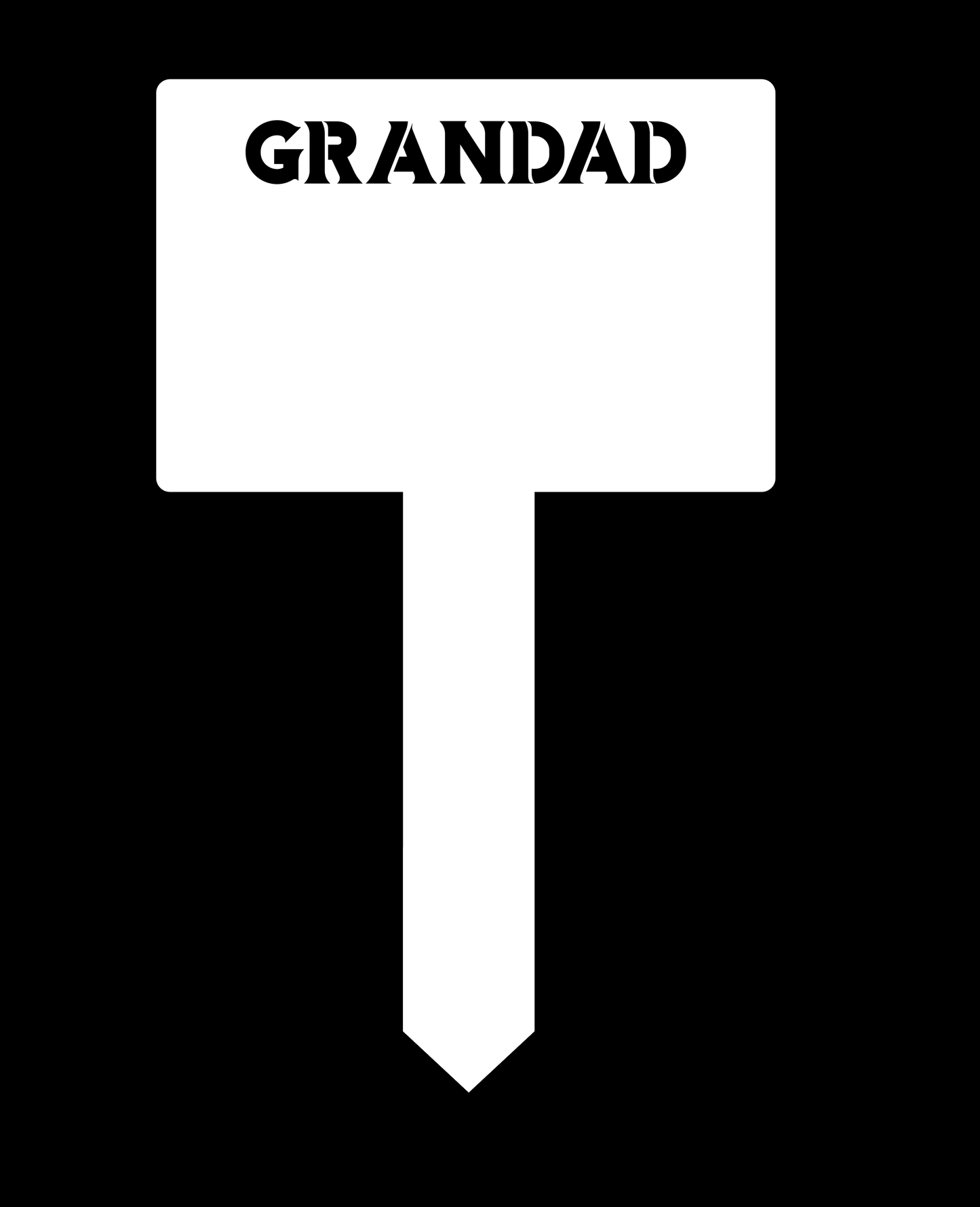 Relative Acrylic Grave Marker - Mackie Direct