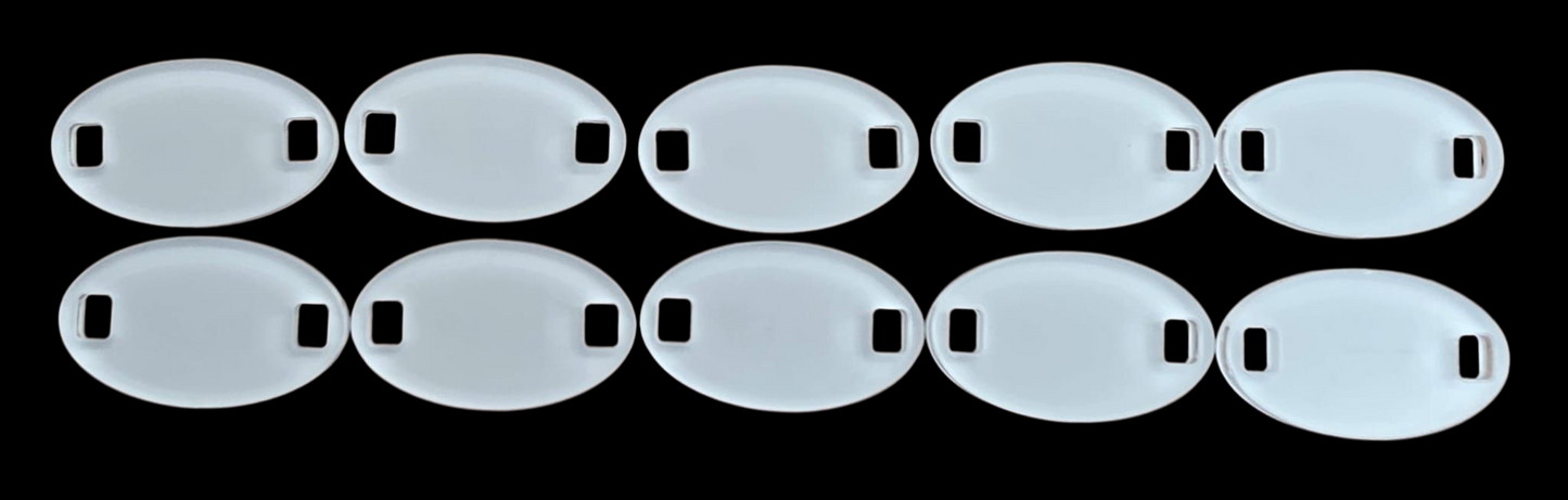 Acrylic Trainer Tags x 10