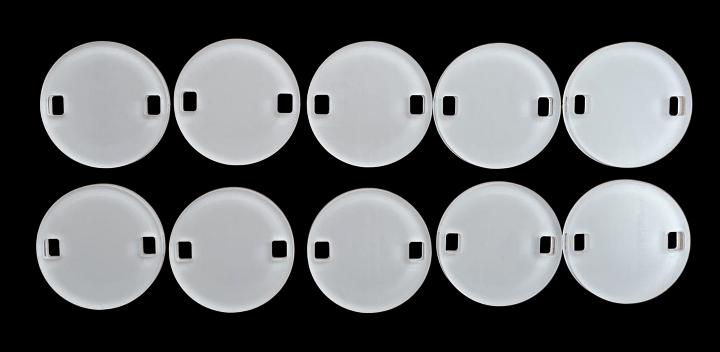 Acrylic Trainer Tags x 10