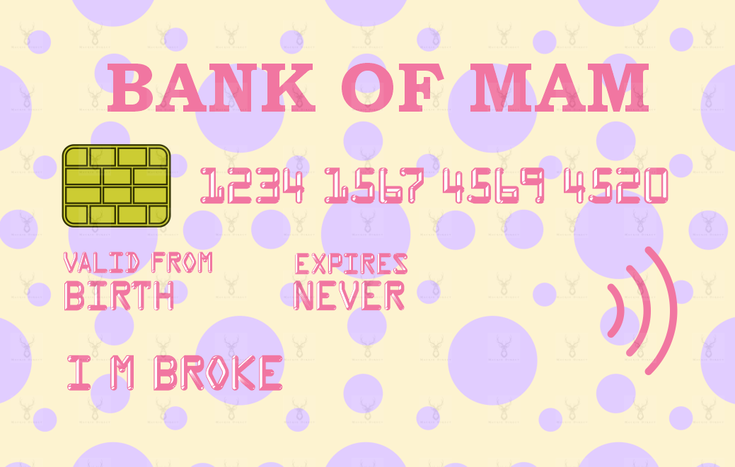 Bank of Mum/Mom/Mam - Digital Download only