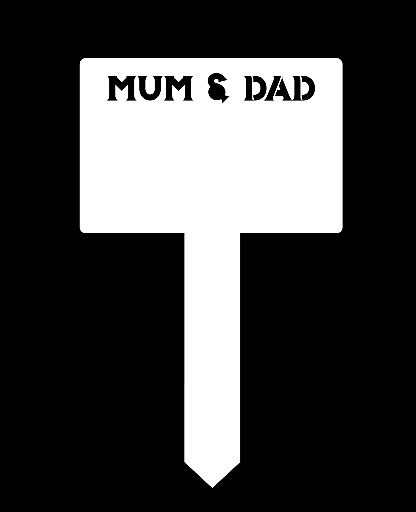 Relative Acrylic Grave Marker - Mackie Direct