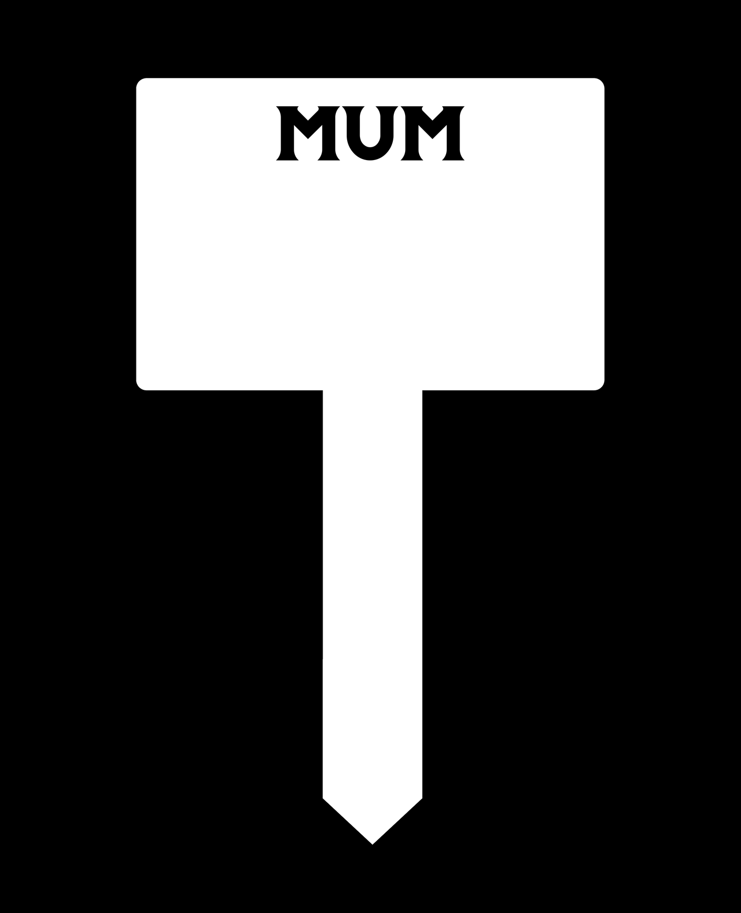 Relative Acrylic Grave Marker - Mackie Direct
