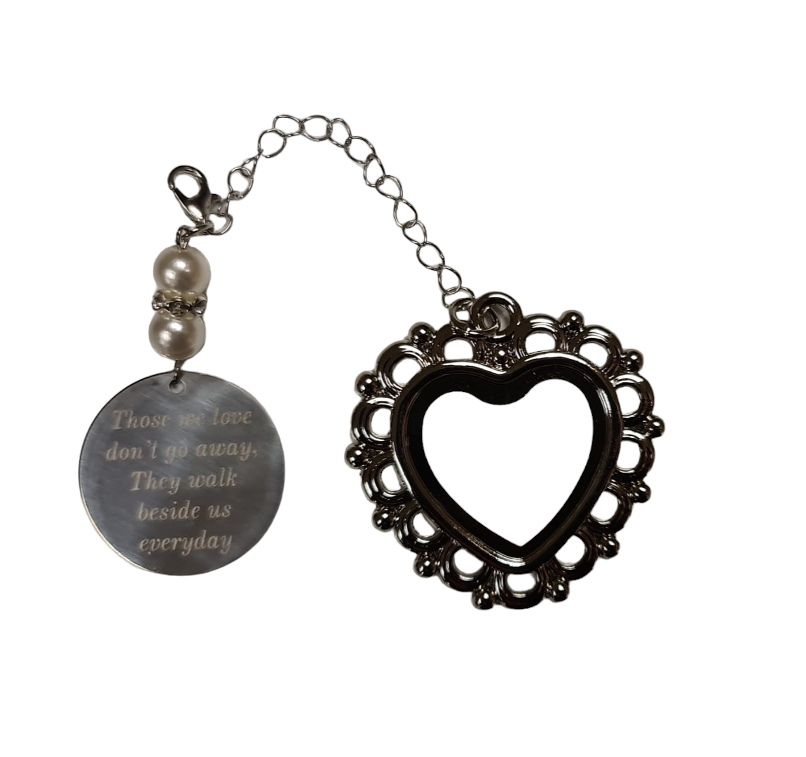 Sublimation Heart Shaped Wedding Memorial Charm - Mackie Direct