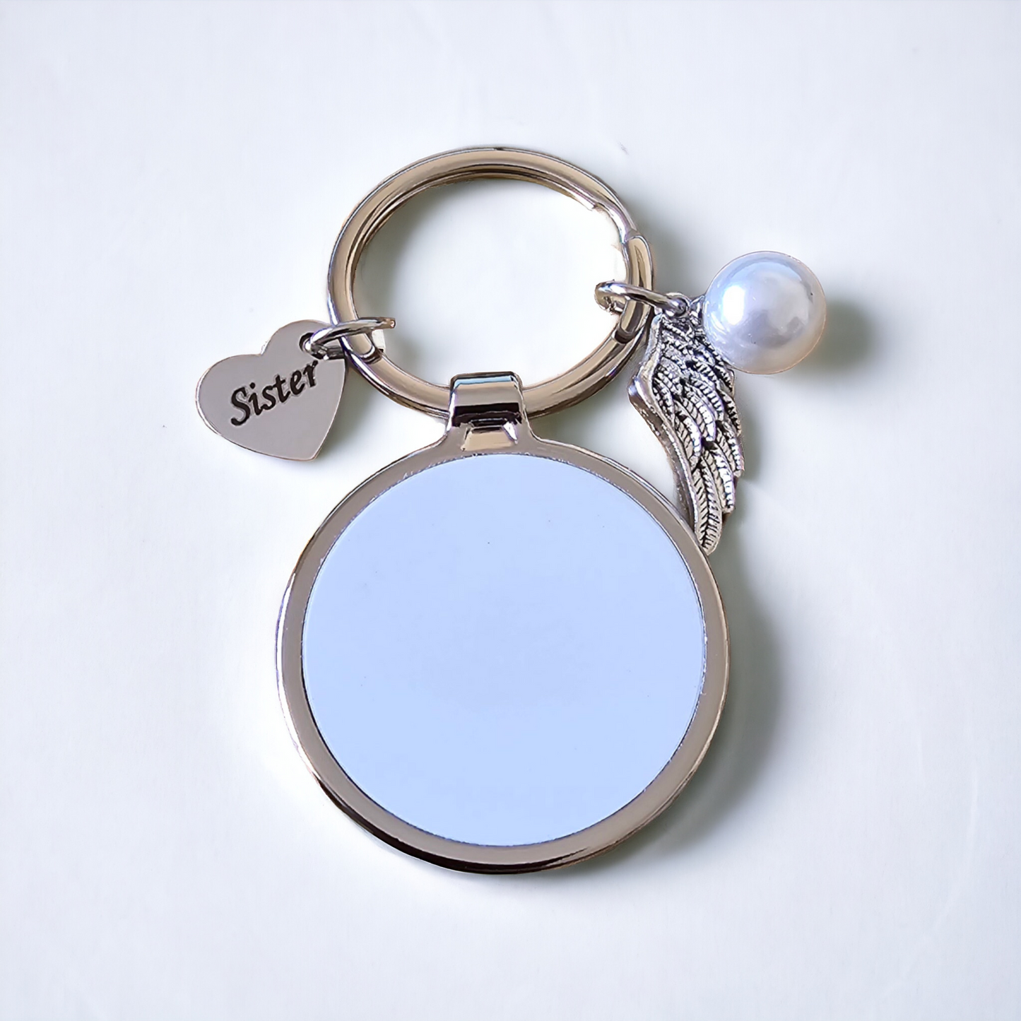 Sublimation Metal Wings Sister Keyring - Mackie Direct