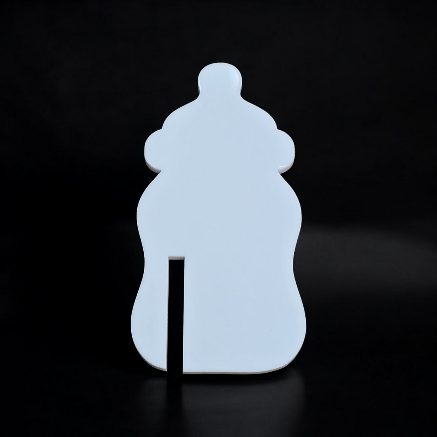 Acrylic Baby Bottle Shaped Glass Charm - Mackie Direct