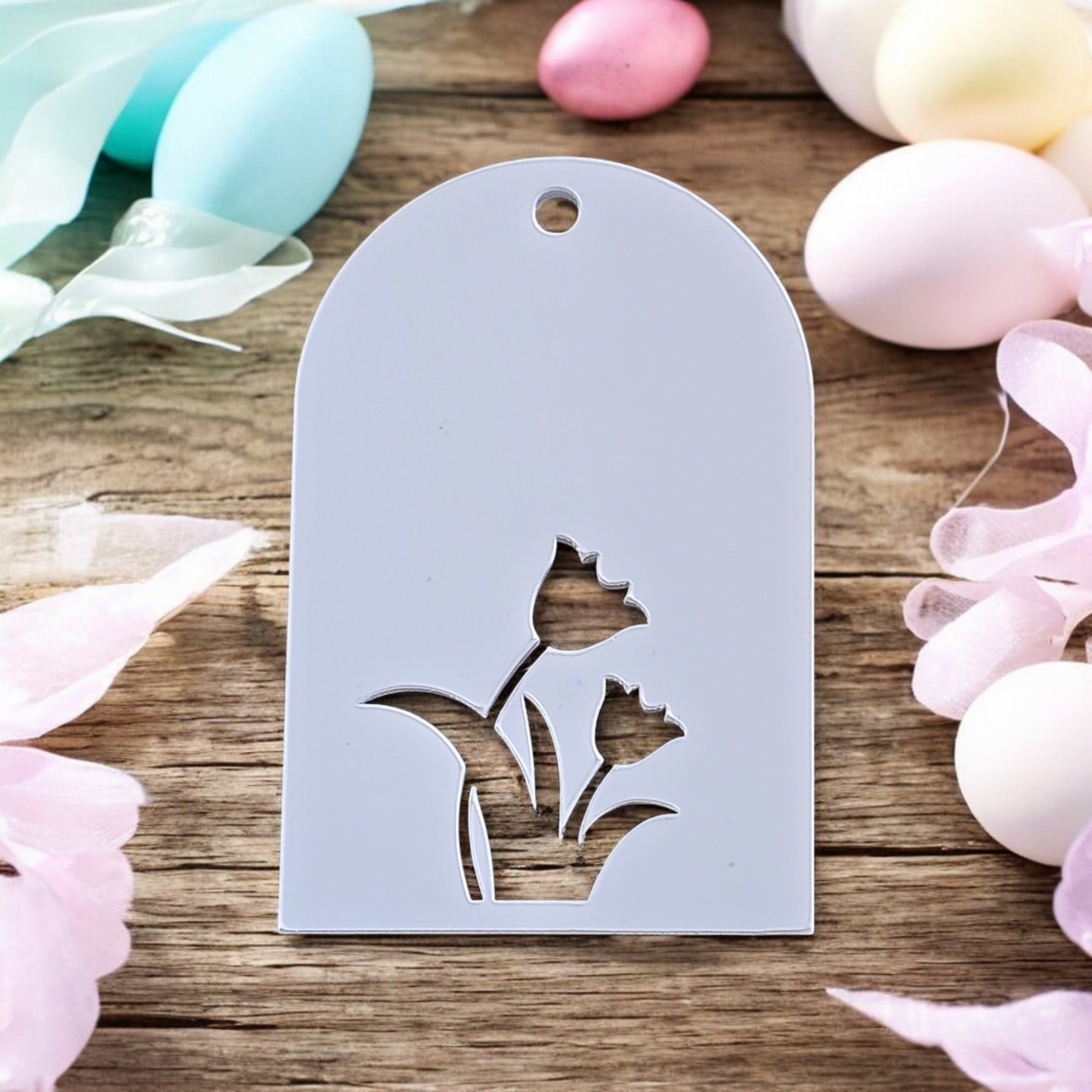Premium Sublimation Coated Acrylic Easter Tags