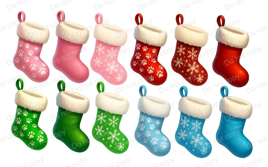 Christmas Fireplace & stockings - Digital Download Only