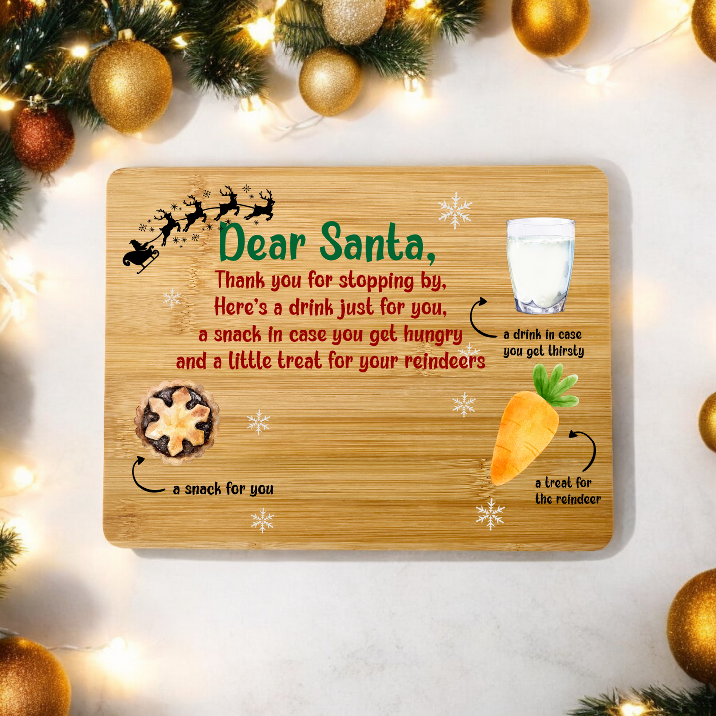 UV Printed Santa Treat Board
