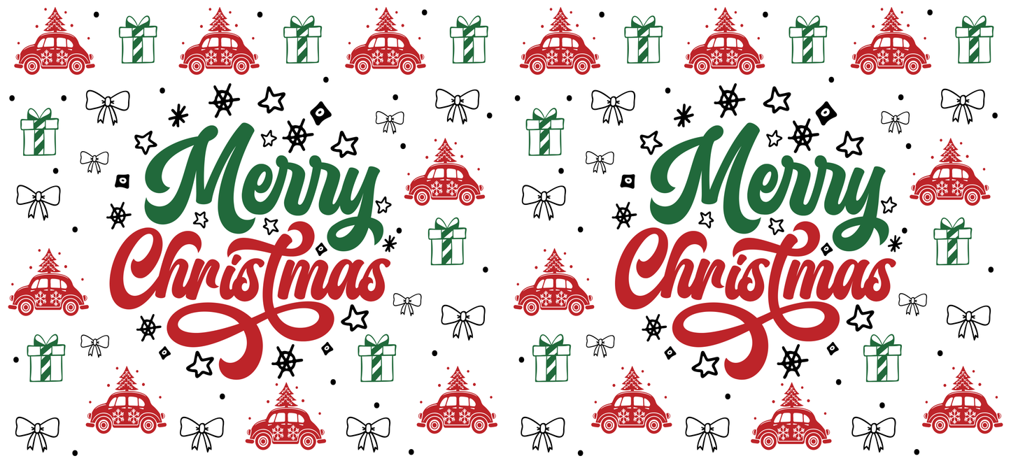 UVDTF 16oz Libbey Glass Wrap - Christmas - Mackie Direct