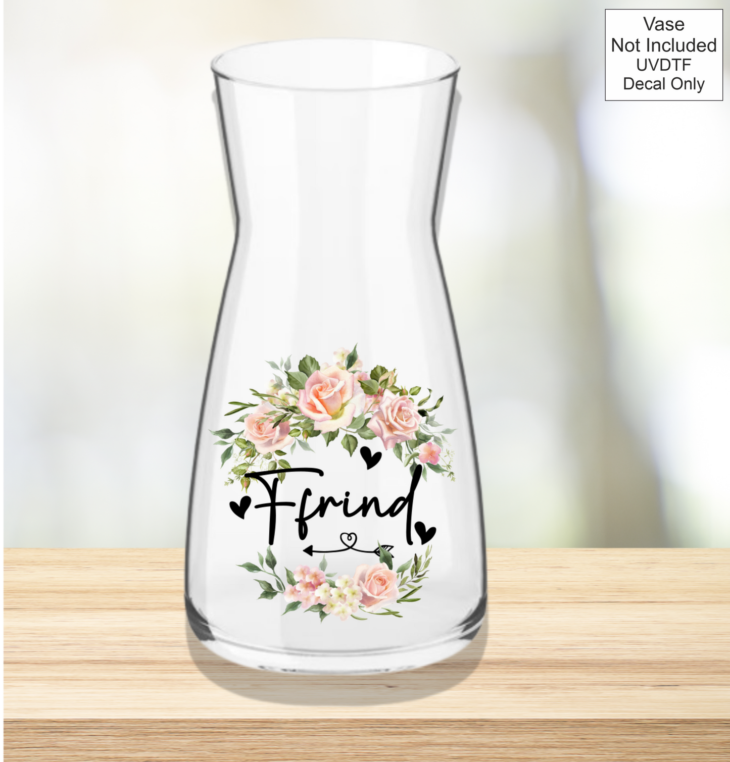 UVDTF Mothers Day Vase - Welsh Names