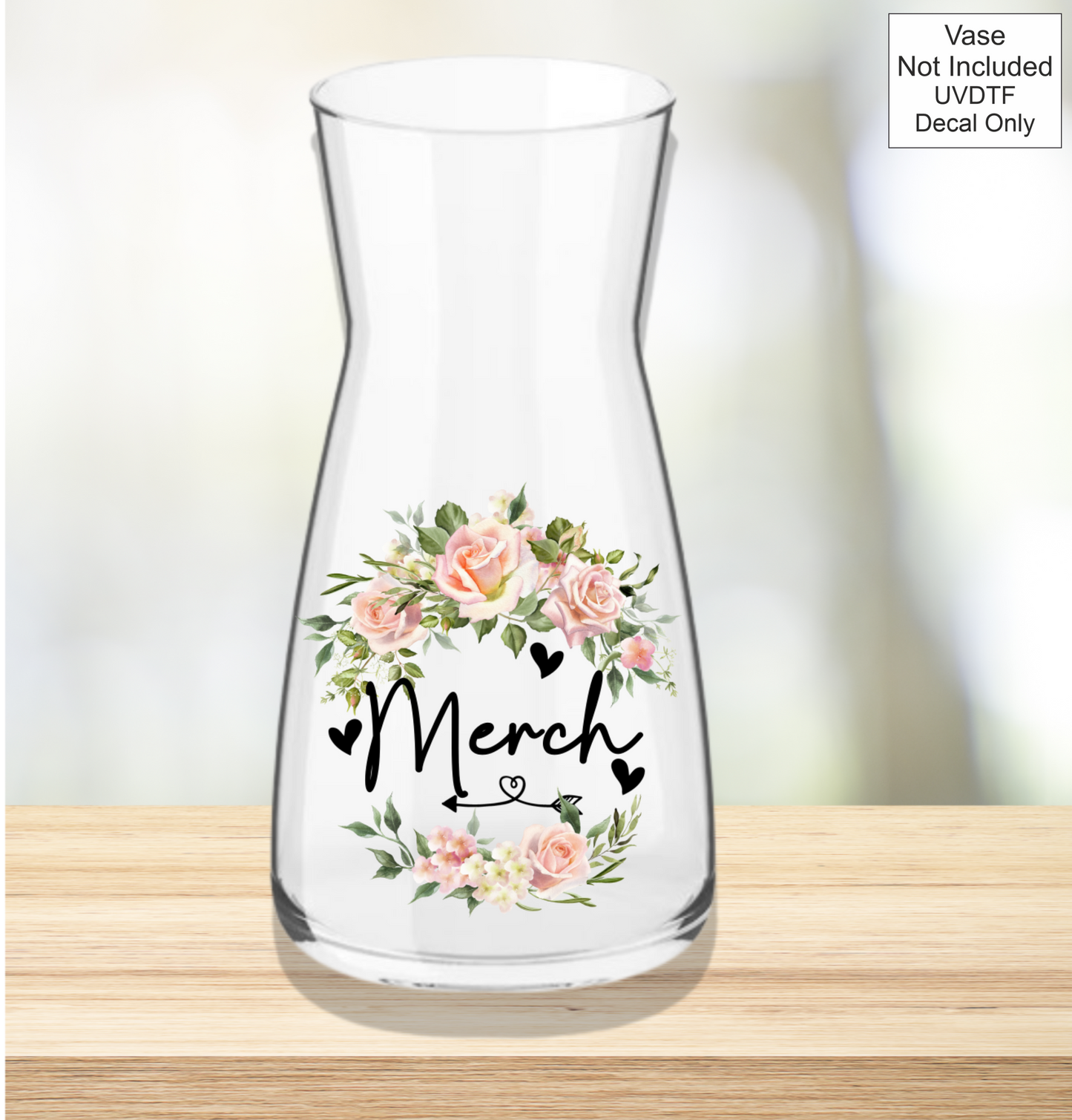 UVDTF Mothers Day Vase - Welsh Names