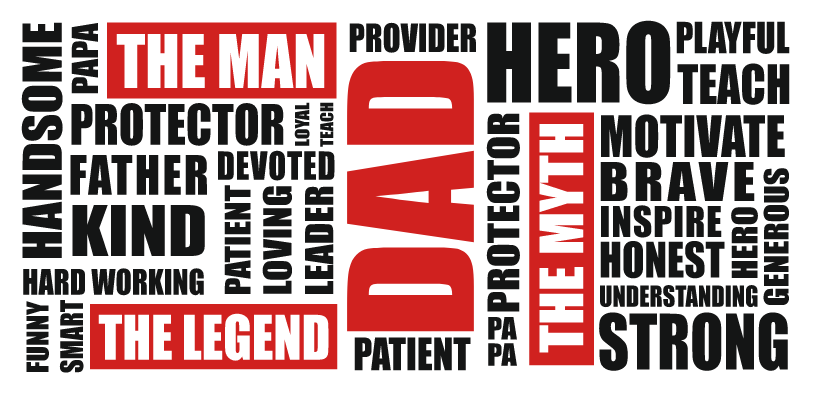 UVDTF 16oz Libbey Glass Wrap - DAD - Man, Myth, Legend