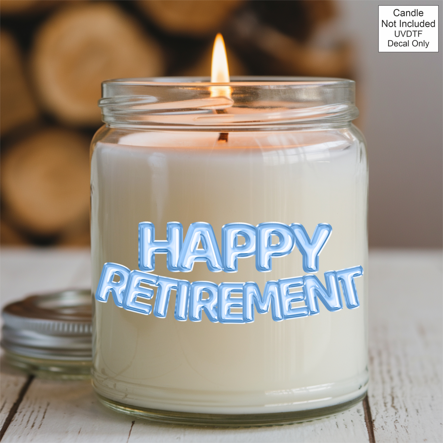 UVDTF Happy Retirement - Foil Balloons