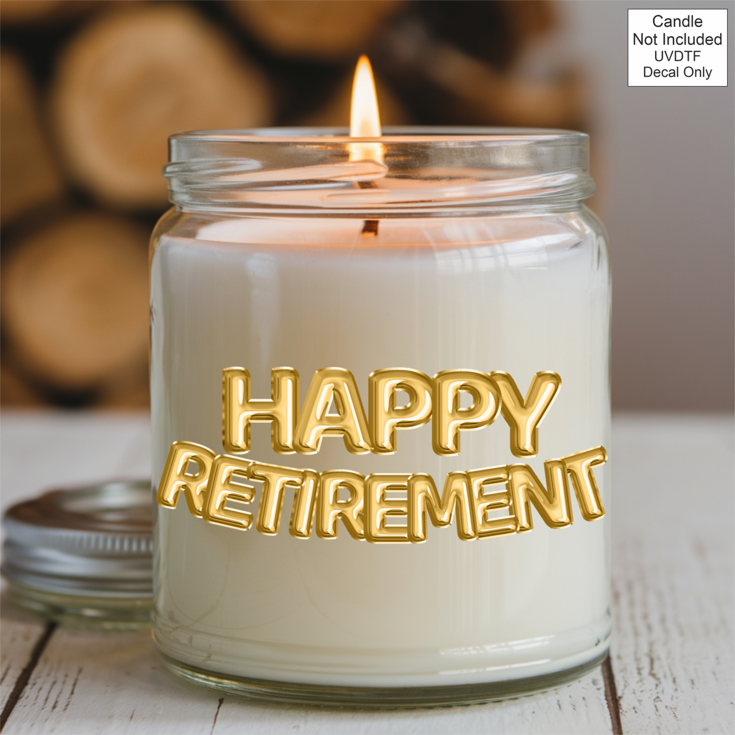 UVDTF Happy Retirement - Foil Balloons