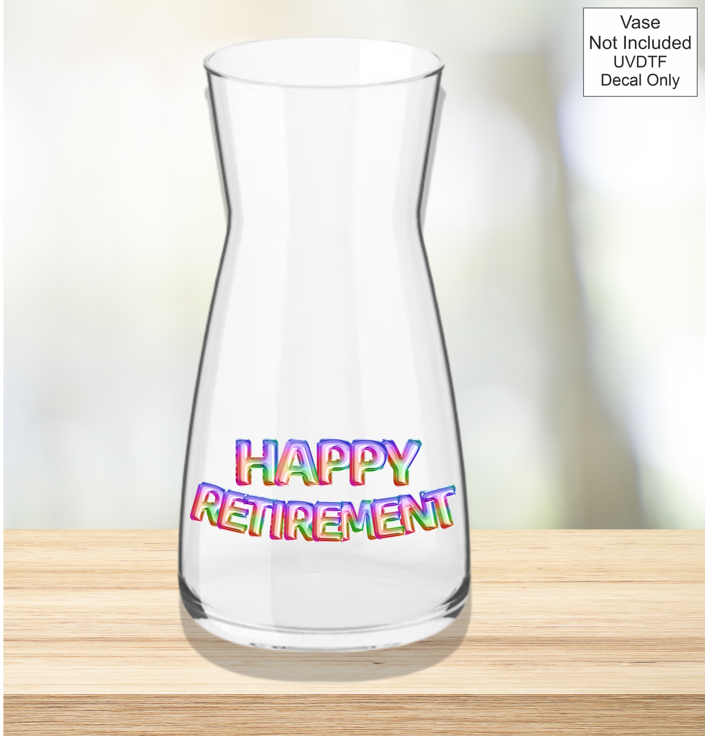 UVDTF Happy Retirement - Foil Balloons