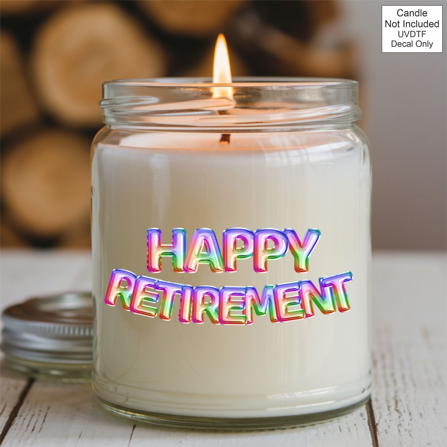 UVDTF Happy Retirement - Foil Balloons