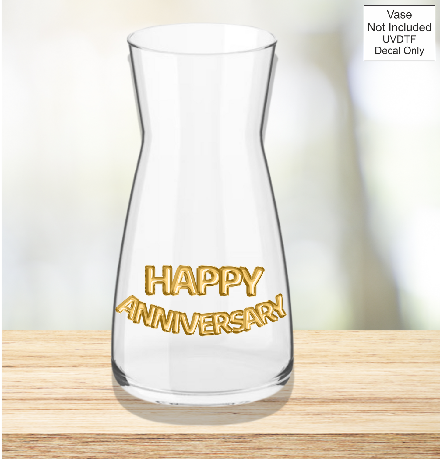UVDTF Happy Anniversary - Foil Balloons