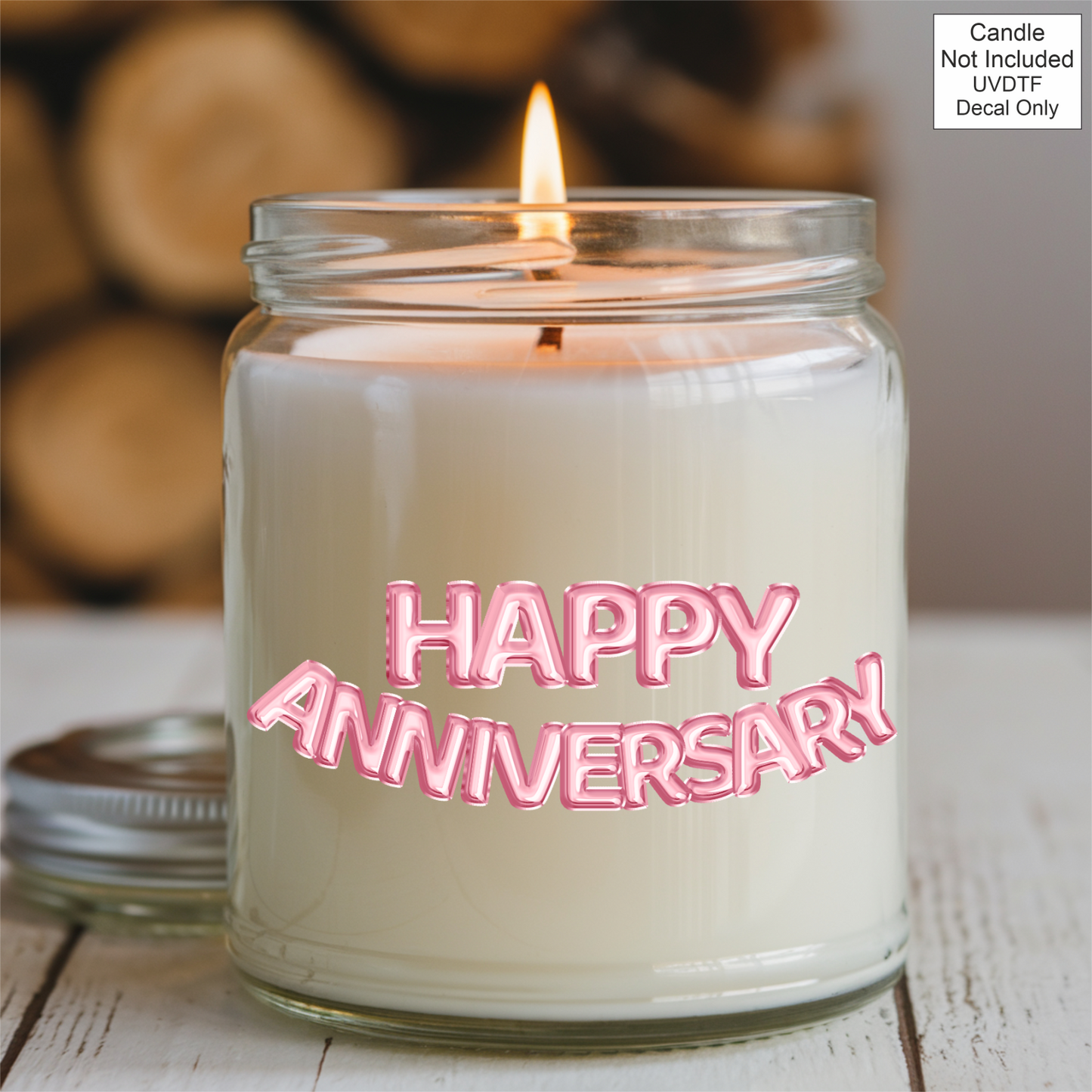 UVDTF Happy Anniversary - Foil Balloons